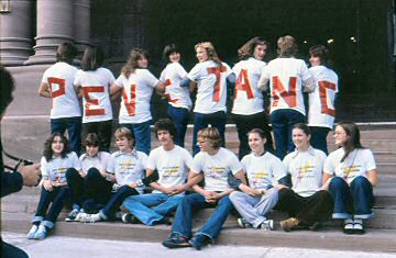 Octobre 1979 - préparation en vue d'une démonstration à Queen's Park